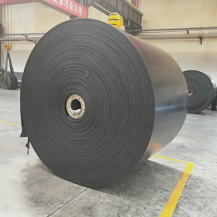 Manufacture High Strength EP NN Rubber Fabric Conveyor Belt For Stone Crusher