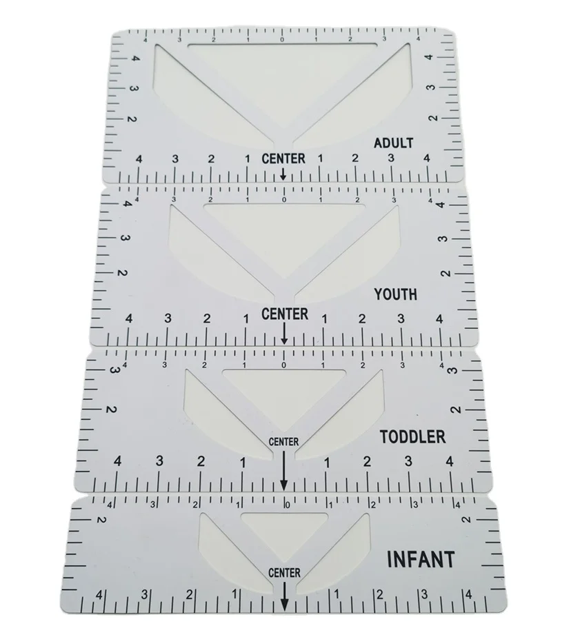 Линейки для выравнивания футболок из ПВХ от поставщика amazon, измерительный инструмент, линейка для выравнивания футболок