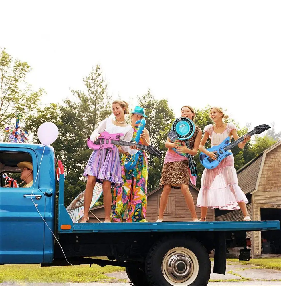 Надувные электрогитары, микрофоны, саксофоны, выдувные детские игрушки