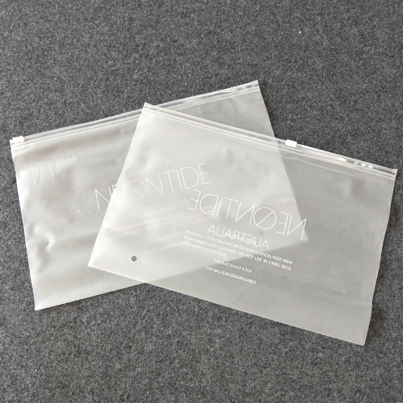 custom printed matte frosted ziplock bags eva zip lock bags for clothes