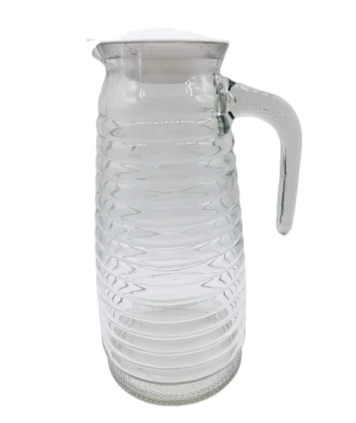 500ml handle crystal glass jug with plastic cover
