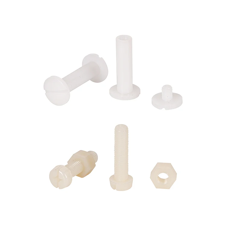 Wholesale Chicago Screw Plastic Binding Screws Black White Clear 3mm 55mm Decorative Screw for Hardware Machine Tornillos