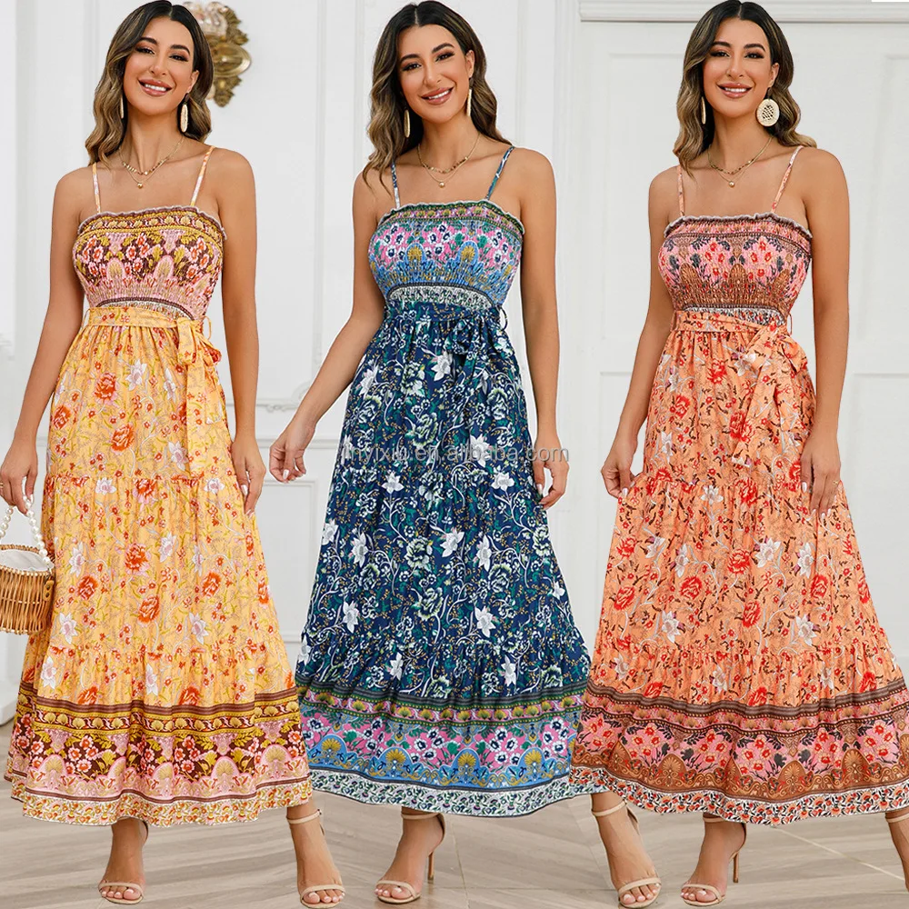 Hot selling summer style, fashionable and high-end, off the shoulder camisole dress with French design