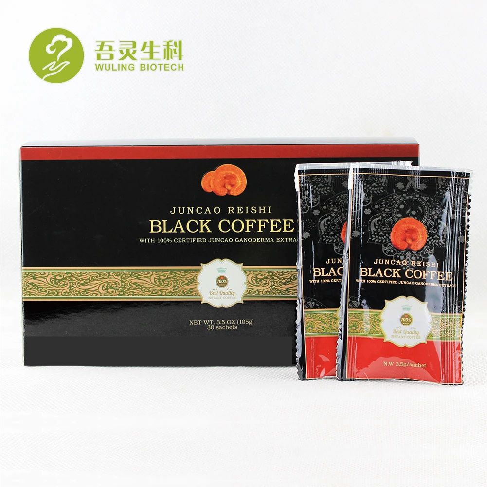  Бесплатная доставка экстракт ganoderma lucidum саше черного кофе
