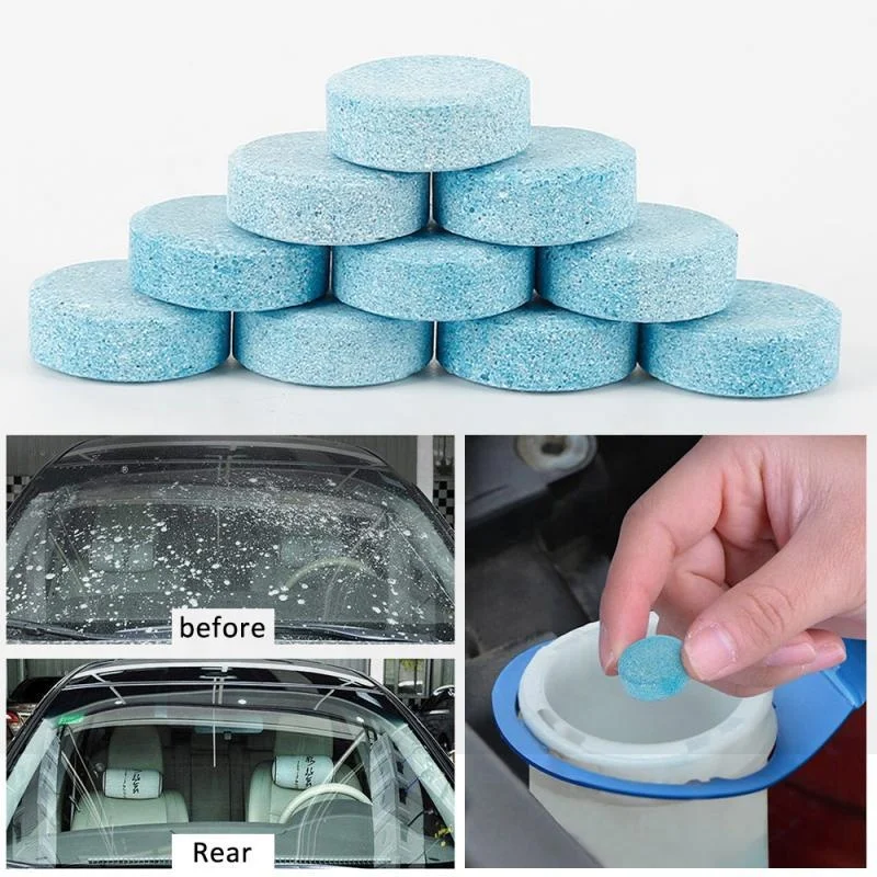 super concentration car window windscreen windshield wiper glass clean wash effervescent tablet pill