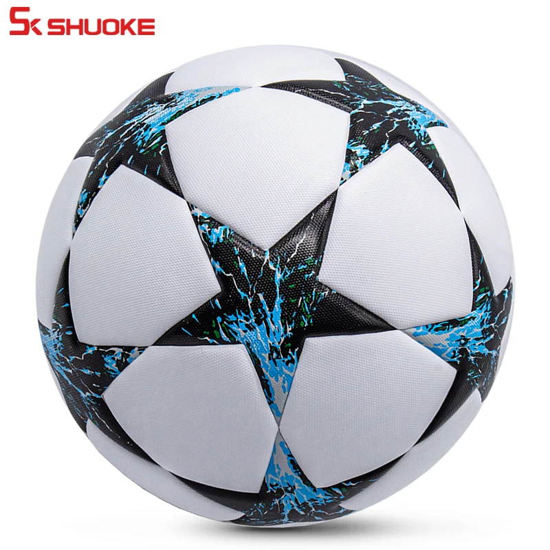 Sports Products REACH/BSCI Jade Blue And Black FOOTBALL Wholesale Europa League Offical Match Soccer Ball