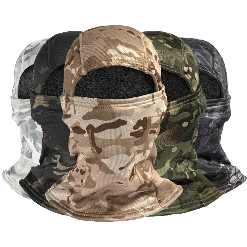 Wind-resistant Quick Dry Tactical Training Hunting Cycling Ski Military Camouflage Face Mask Bandana Balaclava For Men Women