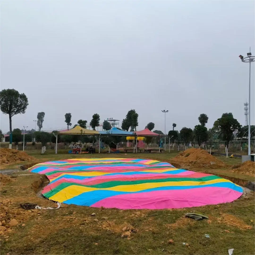 china factory cheap amusement park games patio swings  seesaw outdoors play ground kids slides and swing play