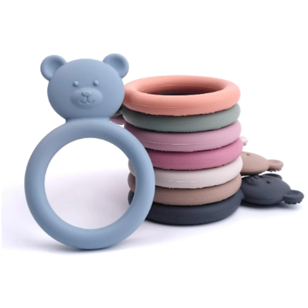 100% Food Grade Newborn Gifts Infant Baby Sensory Toys Non-toxic And Bpa-free Baby Molars Silicone Baby Silicone Teether