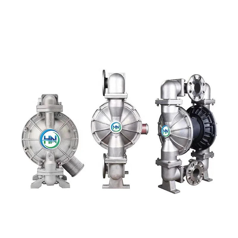 QBY / QBK Stainless Steel  Sulfuric Acid Chemical Air Operated Driven Membrane Pneumatic Double Diaphragm Pump membrane air pump