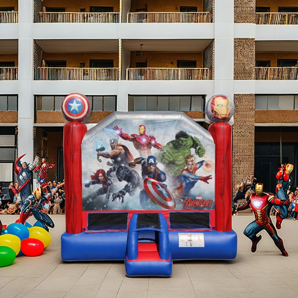 Commercial PVC Inflatable Bounce House Jumping Castle Bouncy Bouncer Support Customized for Party Rental Beauty Inflatable Lj529