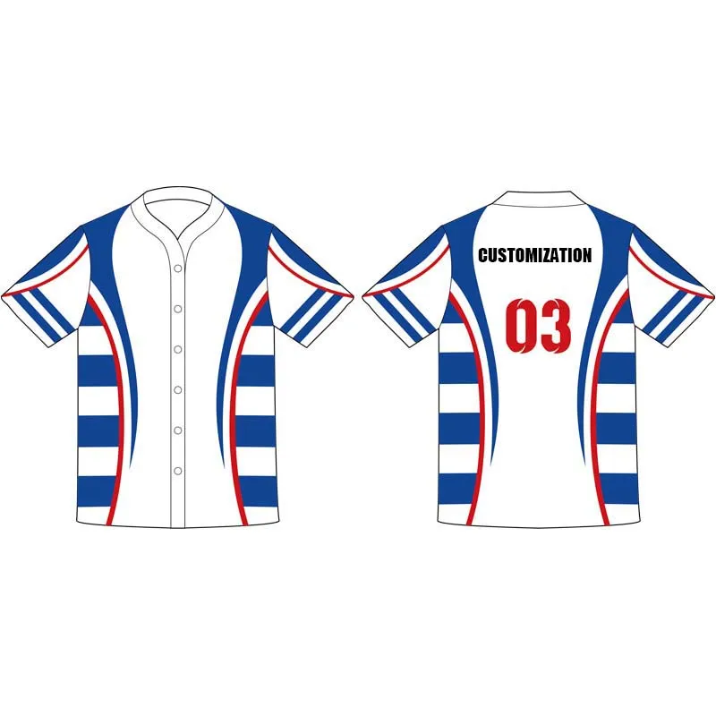 Best Selling Polyester Baseball Jersey  New Style Uniformes De Softball Outdoor Softball Uniform for Adults