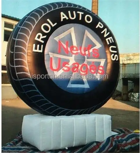 HOT sale quality PVC inflatable car tire model