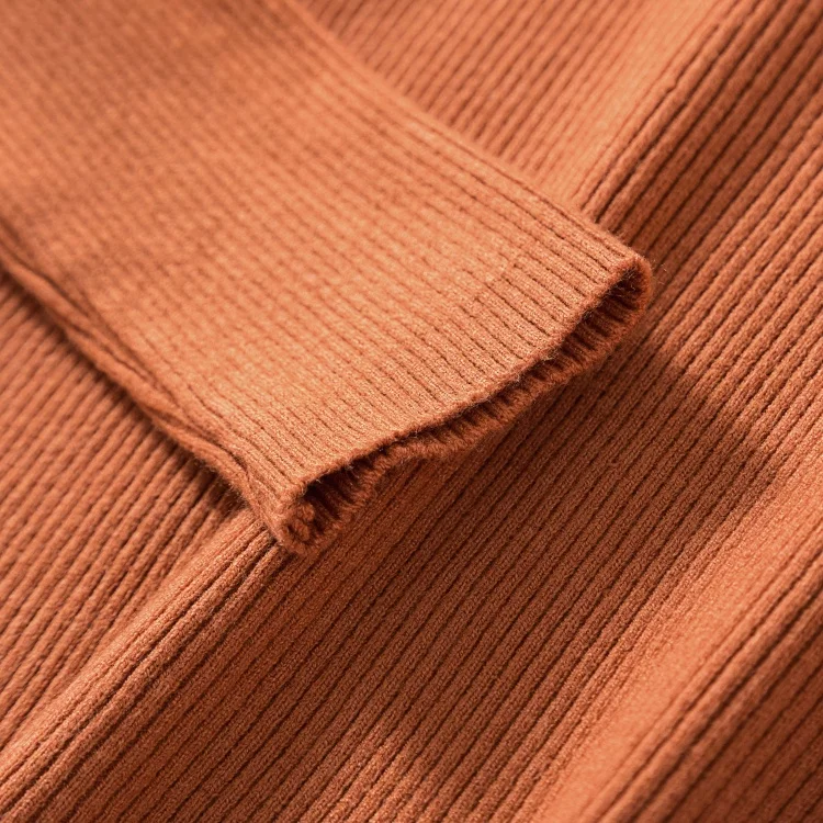 Недорогие свитера на заказ, свободные вязаные рождественские женские свитера с длинным рукавом и V-образным вырезом