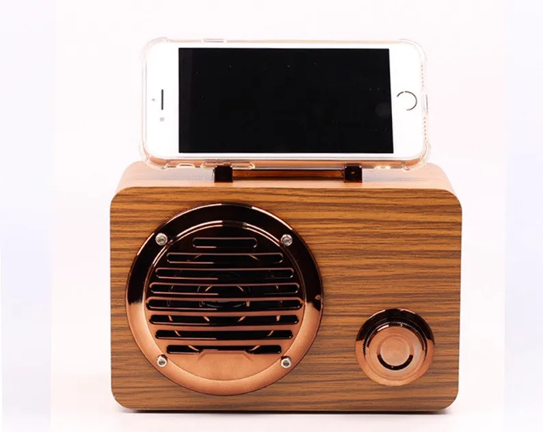 Vintage Manufacturers Portable Retro Wooden BT Speaker