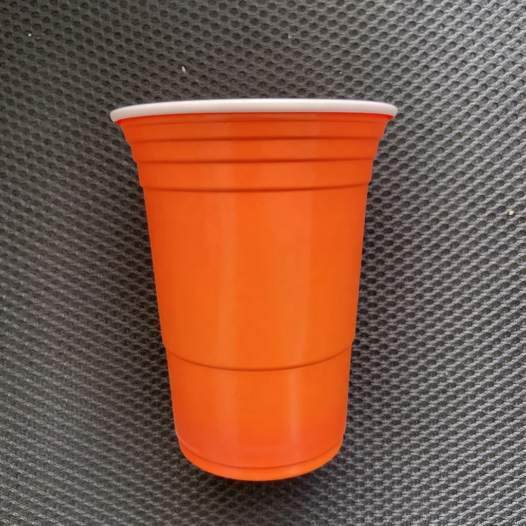 16oz Disposable Red Plastic Party Cups for Drinks Juice Beer Soda Energy Drinks-for Holiday Tumblr or Any Occasion