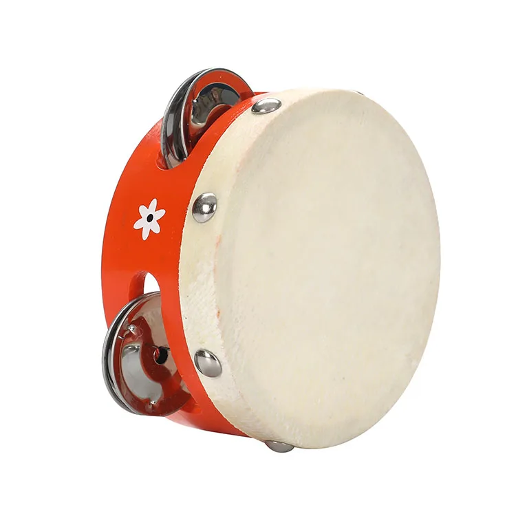 Wood Plastic Toy Tambourine Customized New Style Tambourine toy Drum