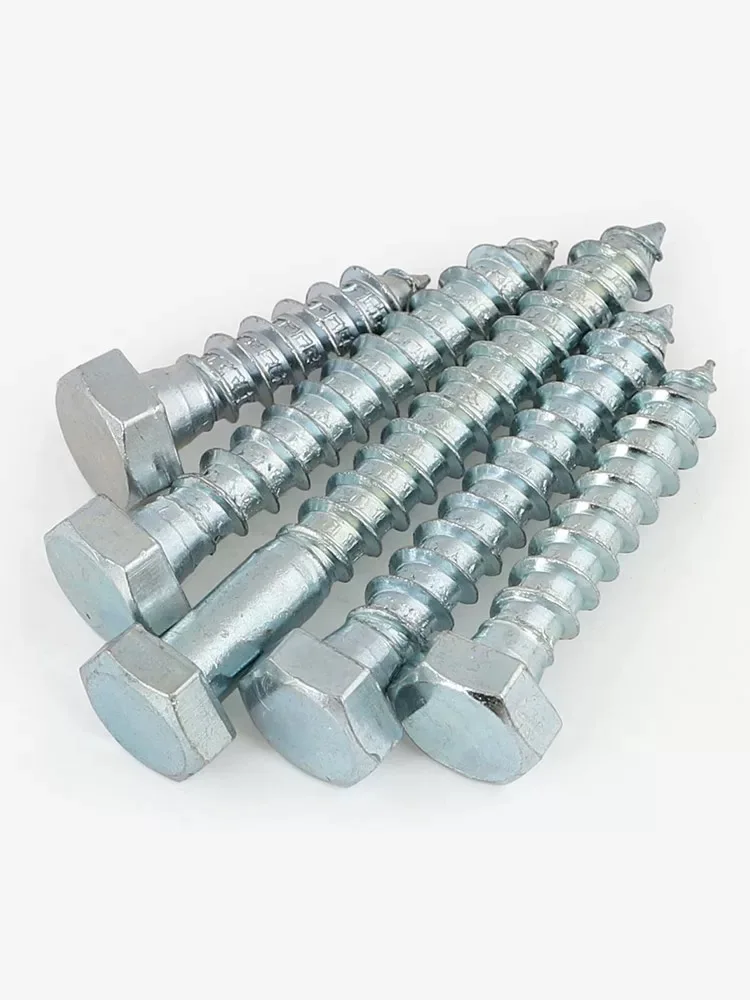 hex head self tapping head High performance for wood Galvanized Hex Head Lag Screws