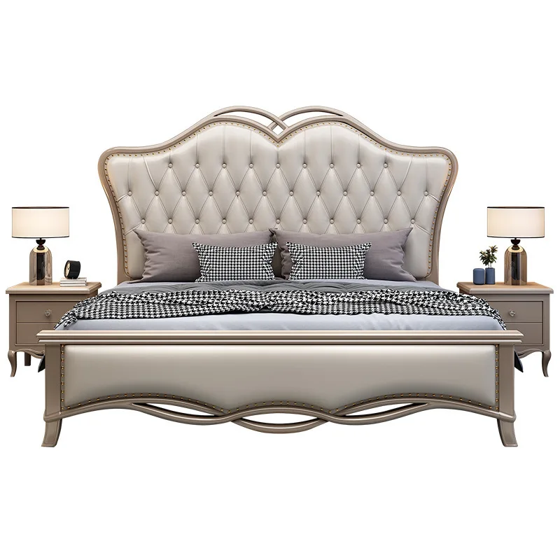 Europe Home apartment Bedroom Furniture  Modern Style 1.5m&1.8m Master Bedroom Double Bed set