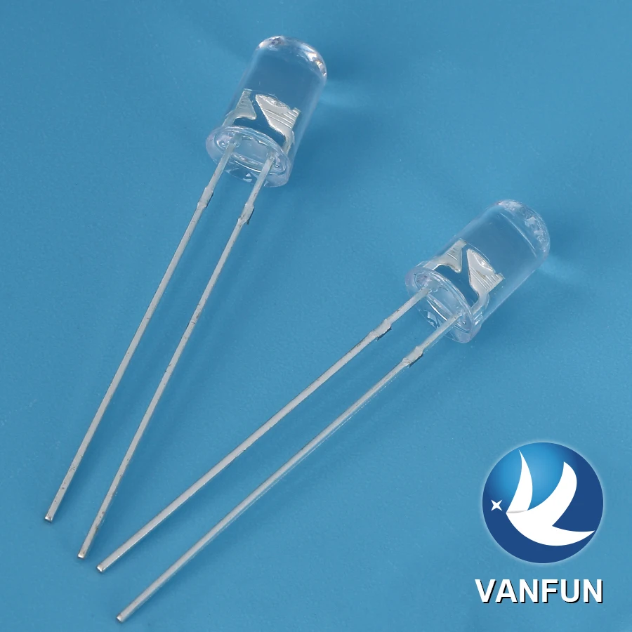 Epistar Chip LED 5mm round UV Lamp through Hole 365nm 395nm for Sterilization