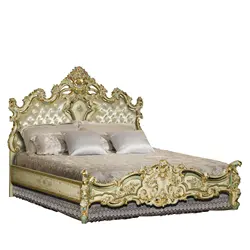 Yips LD-1203-0145 French Rose Series Handpainted Rose Pattern Bedroom Set Furniture 2m Deluxe Classical Bed