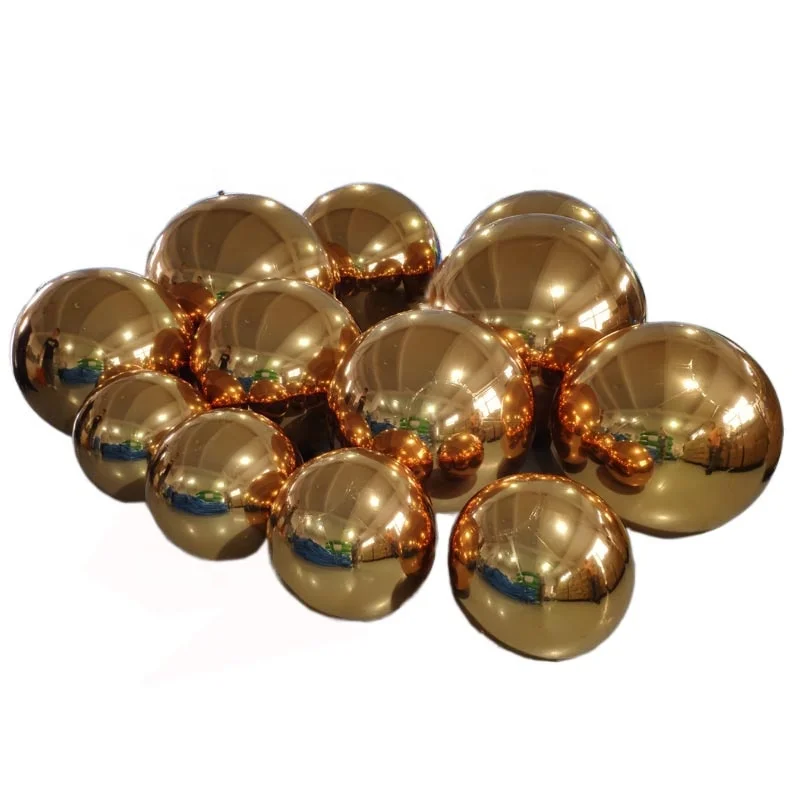 Inflatable gold mirror ball 100cm for events christmas decoration