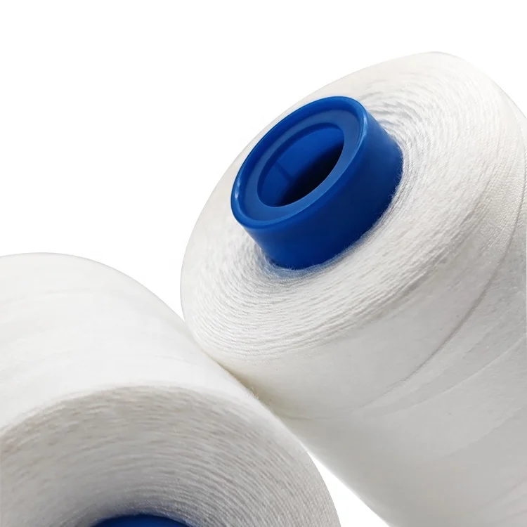 18 лет фабричное шитье нитью 60/2 5000 м черно-белая швейная нить 100% OEM нить Polyest