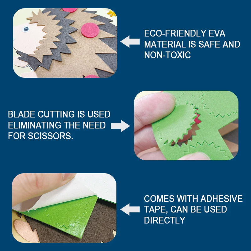 12Pcs/Set Educational Puzzle Learning Preschool Eva Foam Stickers Montessori Puzzle For Kidstoy Intelligent Toy Children Gifts