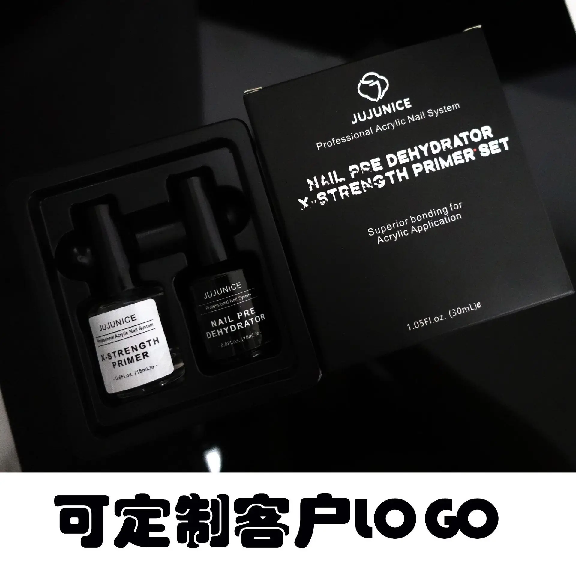 2 PCS/Set Nail Prep Dehydrator and ACID-FREE Primer Acrylic UV Gel Base Coat Air Dry Nail Art Primer