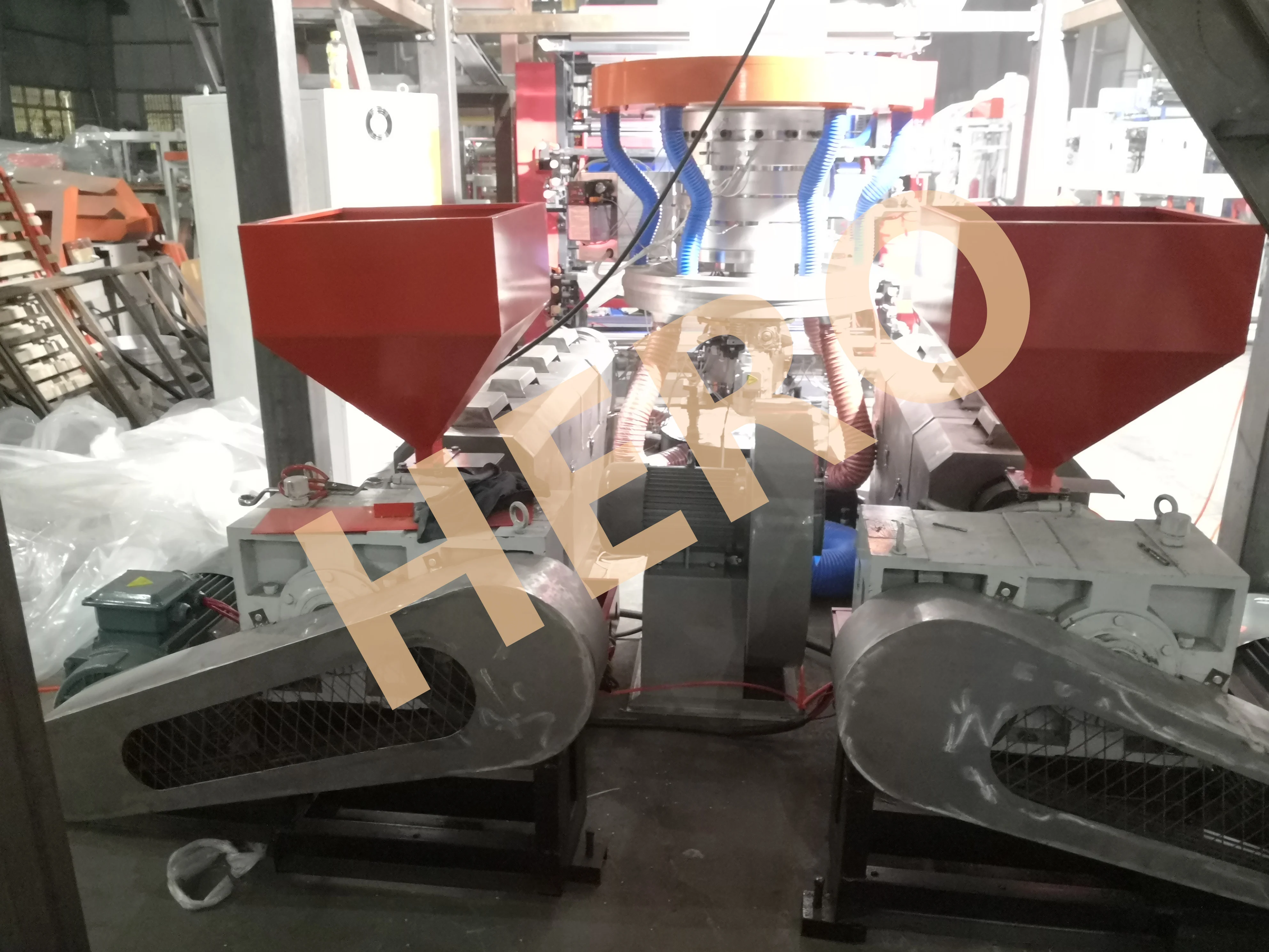 3 Layers Plastic Film Blowing Machine For Courier Bag Plastic Blower Extruders