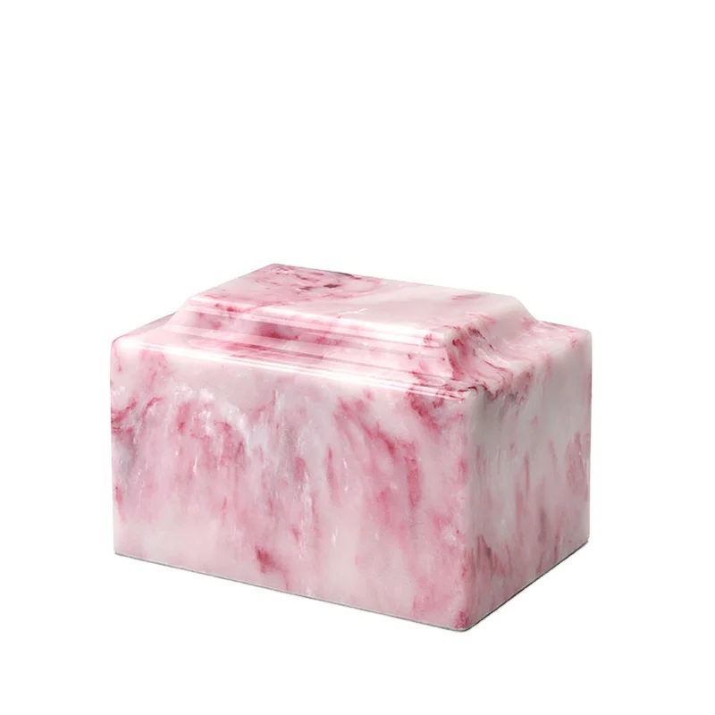 Классические урны для кремации Ruby Onyx с культивированным мраморным рисунком урна похорон в западном стиле из смолы