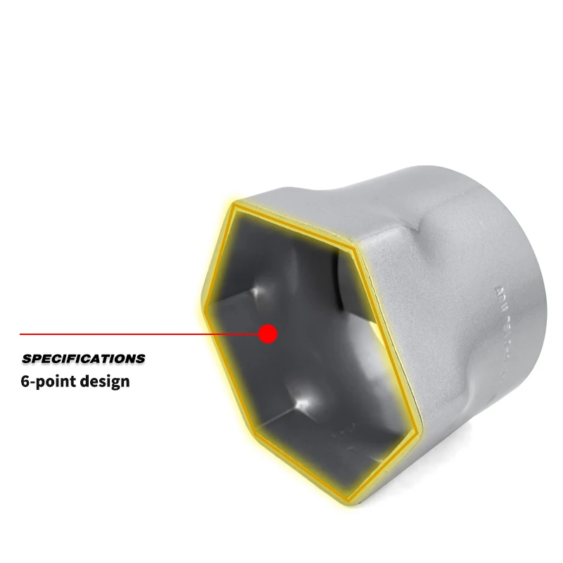 4-1/8 Inch 6-Point Rounded Wheel Bearing Locknut Socket