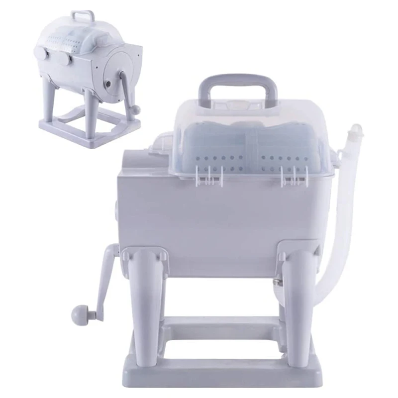 Портативная ручная стиральная машина для одежды неэлектрическая вращающаяся сушилка столешница мытья/сушилка