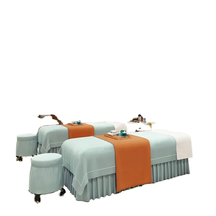 Индивидуальное постельное белье для салона красоты девочек из четырех частей с отверстиями высококачественное массажное покрытие (1600442180867)