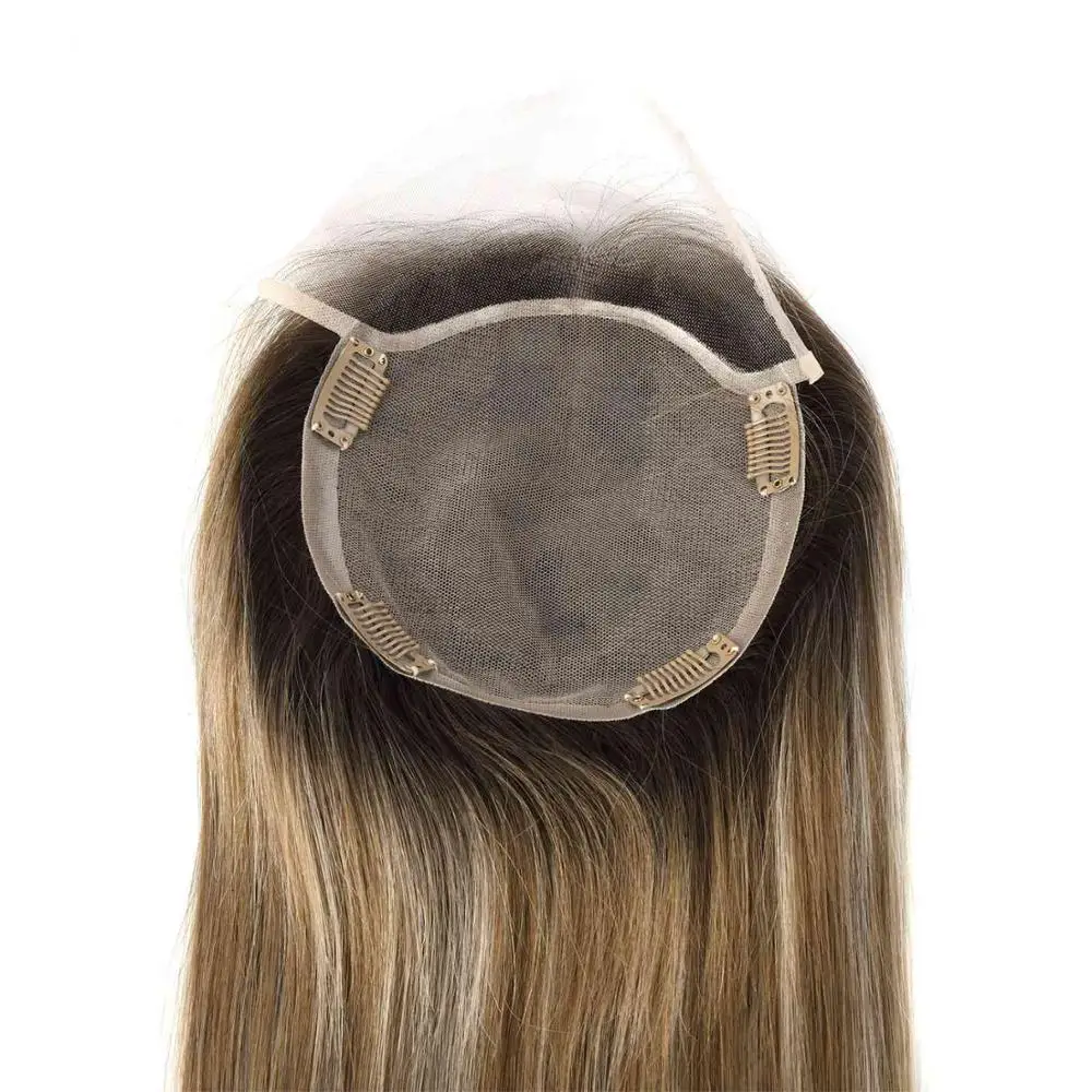 
Neitsi 20iNCH 6x6.5 straight hair cuticle aligned virgin european human hair toppers top hair pieces for women 