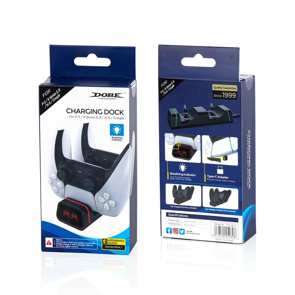 Док-станция DOBE TYX-0613 с подсветкой для PS5/XBOX