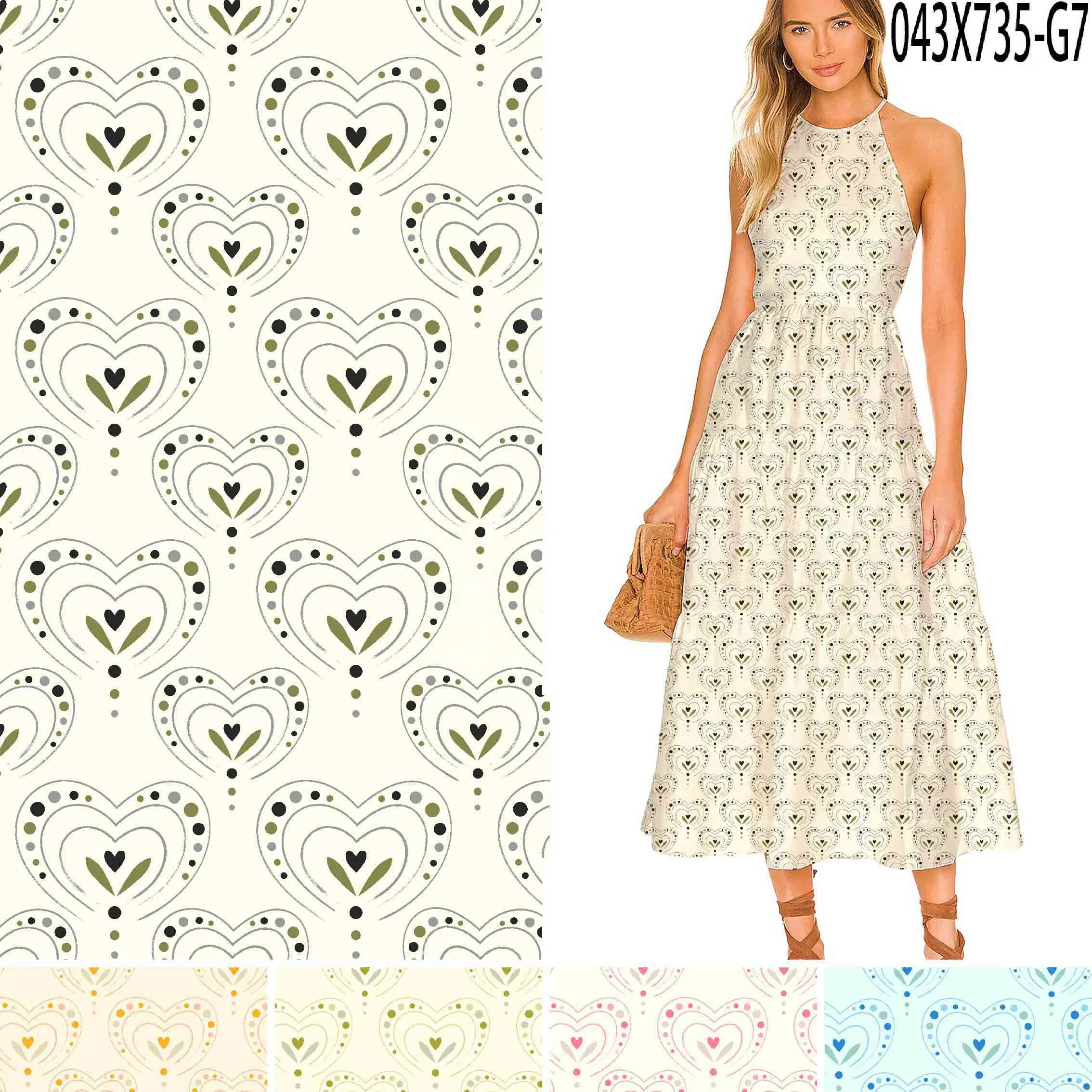 Top quality eco-friendly plain dyed African print floral tencel polyester fabric for clothing