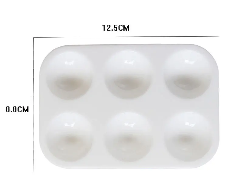 hot sale small empty kids paint tray palettes plastic