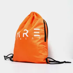 Promotional backpack style bicycle polyester reflective drawstring bag