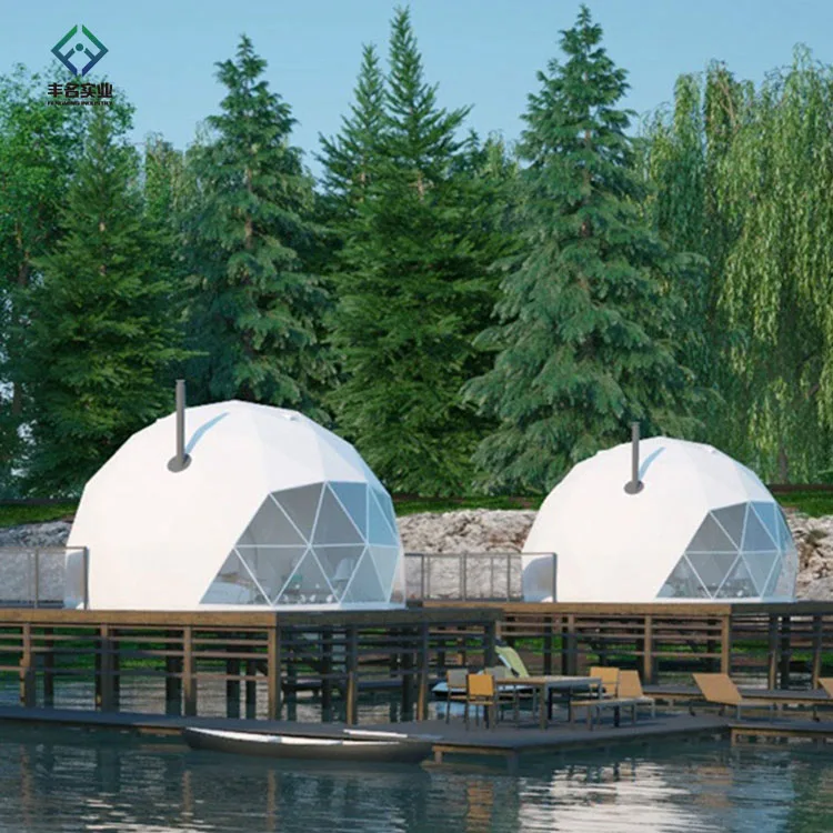 Outdoor Garden Luxury Hotel Bathroom Small Clear Igloo Geodesic Ball Dome Tent House For Glamping
