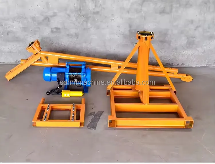 superior quality Outdoor Use cable lifting heavy cargo Small construction mini cranes
