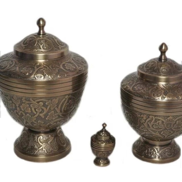  Урны для кремации с черным порошковым покрытием урны взрослых погребальные памятными золами оптового поставщика из Индии