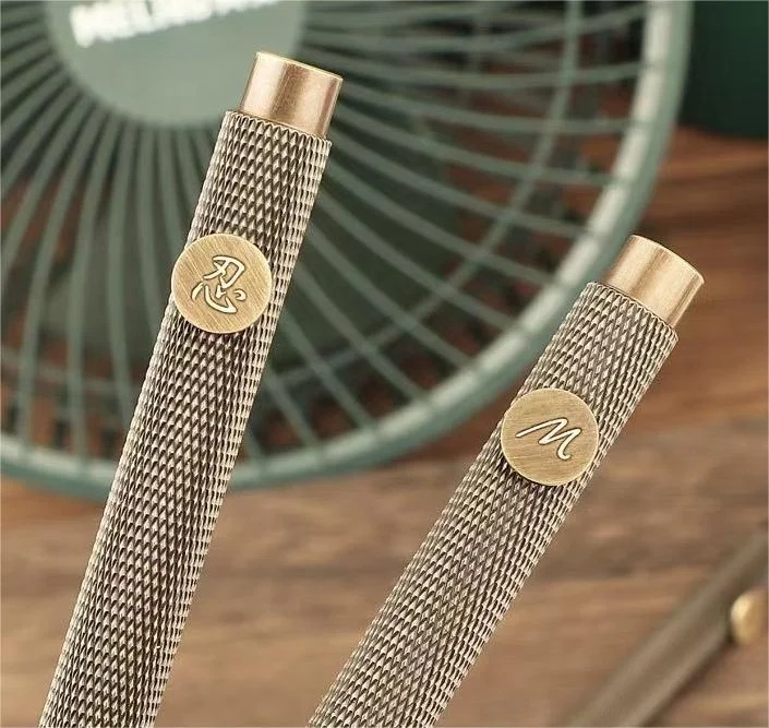 Antique Bronze Pure Brass Pocket Fountain Pen 0.38mm,0.5mm,1.0mm Multi Nibs Mini Portable Retractable Fountain Pen with No Clip