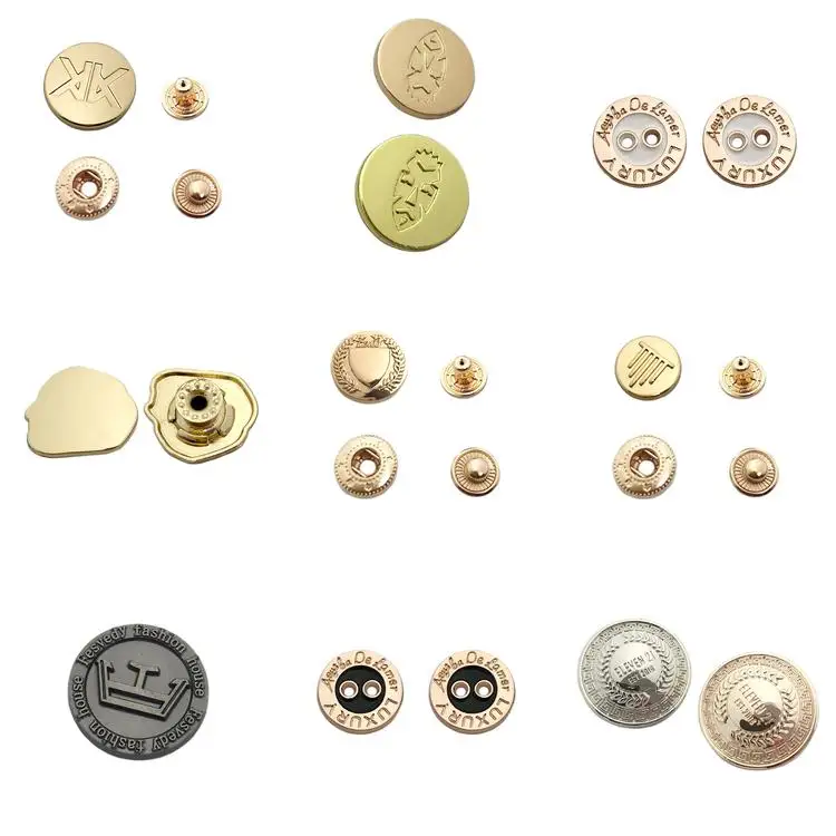 Wholesale factory price custom decorative metal buttons for clothing/shirt
