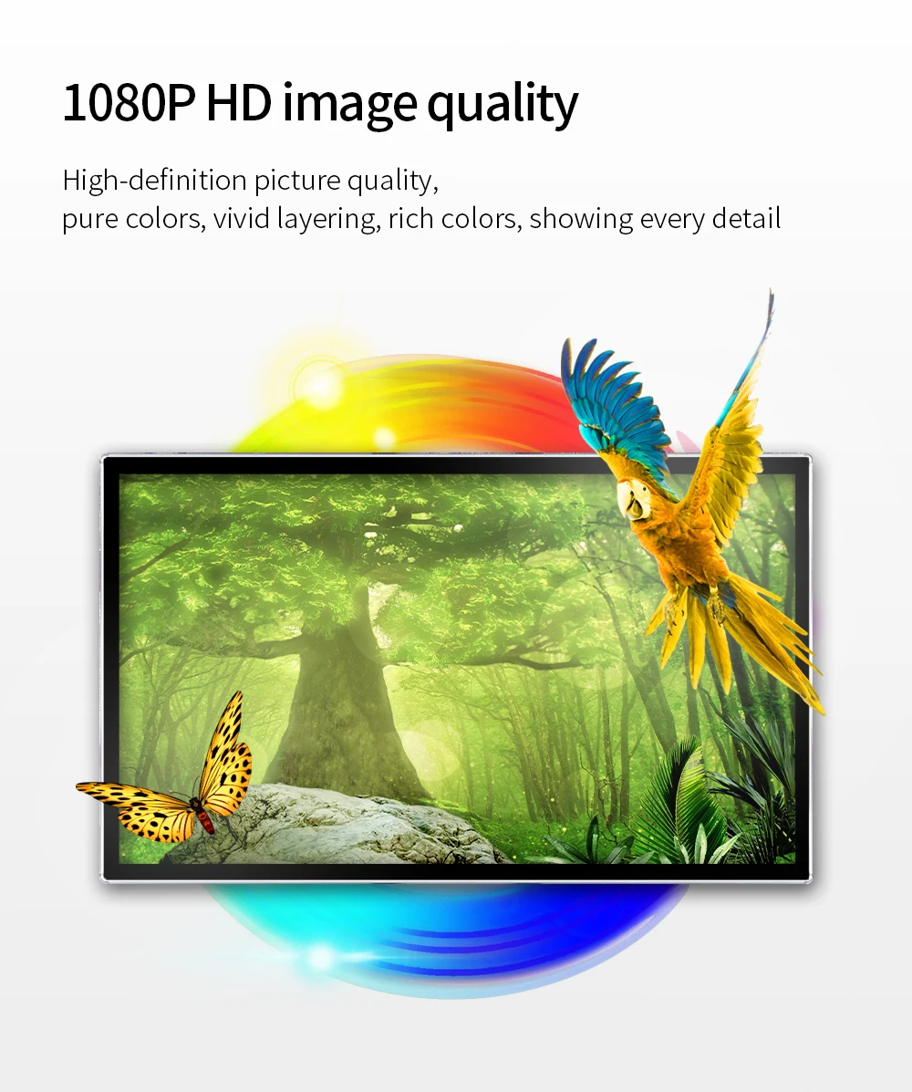 Wall-Mount Lcd Panel Totem 55 Inch Window Facing Display Lcd Hanging Advertising Lcd Digital Signage Display