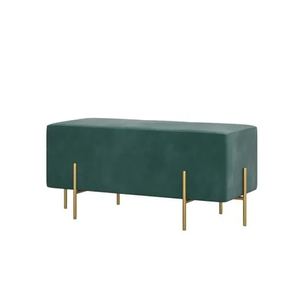 NEYI OT206 chesterfield large large pouffe  footstool linen  wood box ottoman furniture