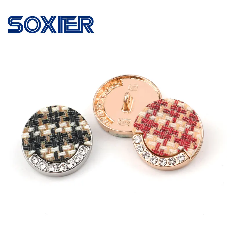 British Style Luxury Flat Round Big Suit Shank Button For Clothing