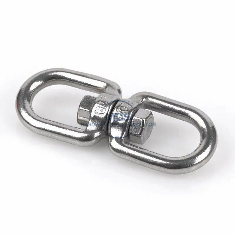 Stainless Steel rigging Double Ring Swivel
