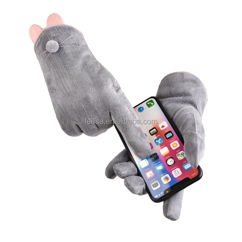 
Fashion gloves for women wholesale All-fingered warm female gloves 