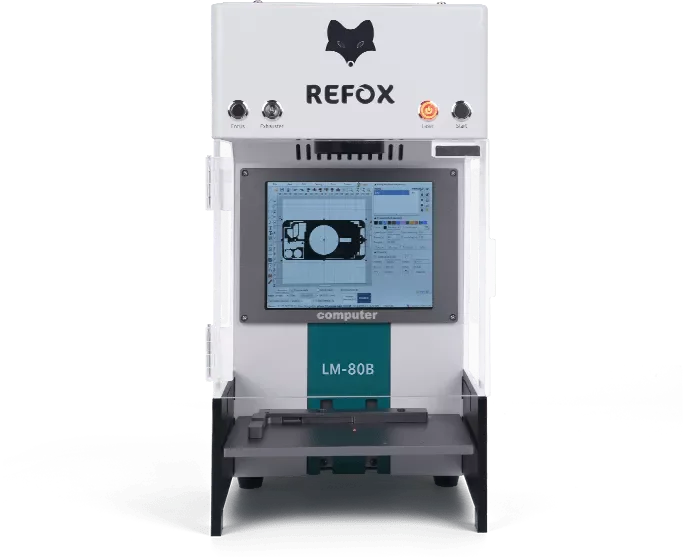 REFOX LM-80E 20W Laser Machine 3 in 1 Intelligent Built-in Extractor Fume And Computer For iPhone Back Glass Removal